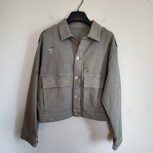 Ladies SZ S Adriano Goldschmied Green Mirah Jacket